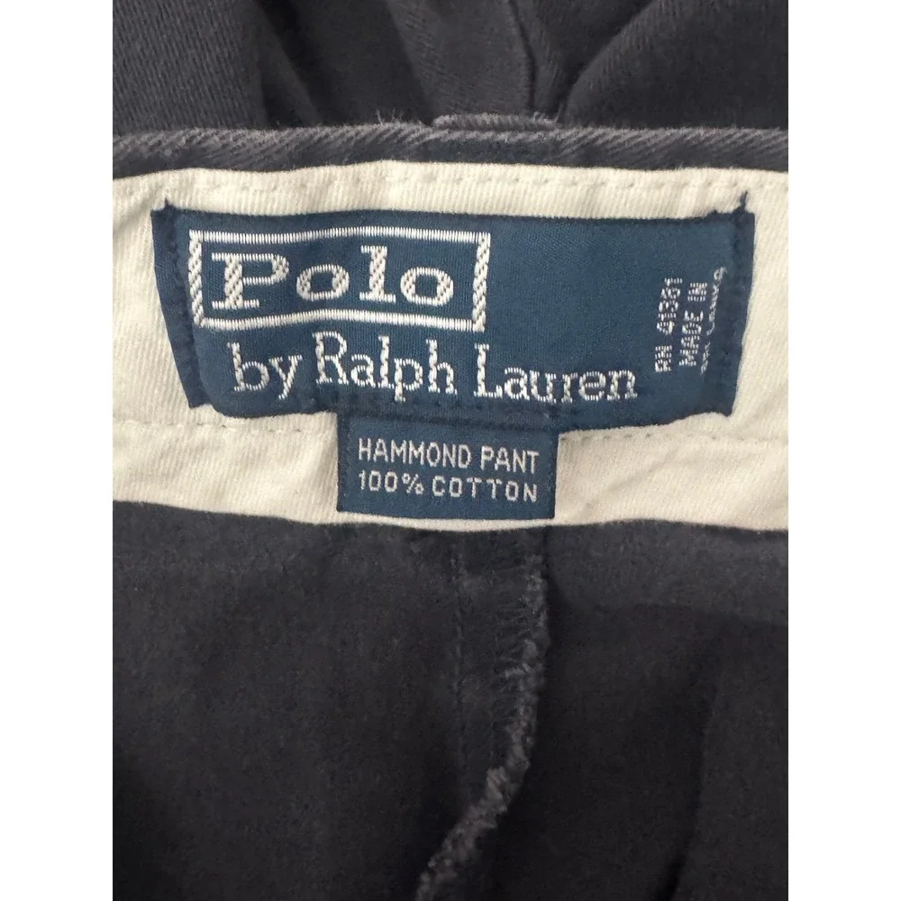 Polo Ralph‎ Lauren Mens Classic Chino Hammond Pants Dark Gray 40x32